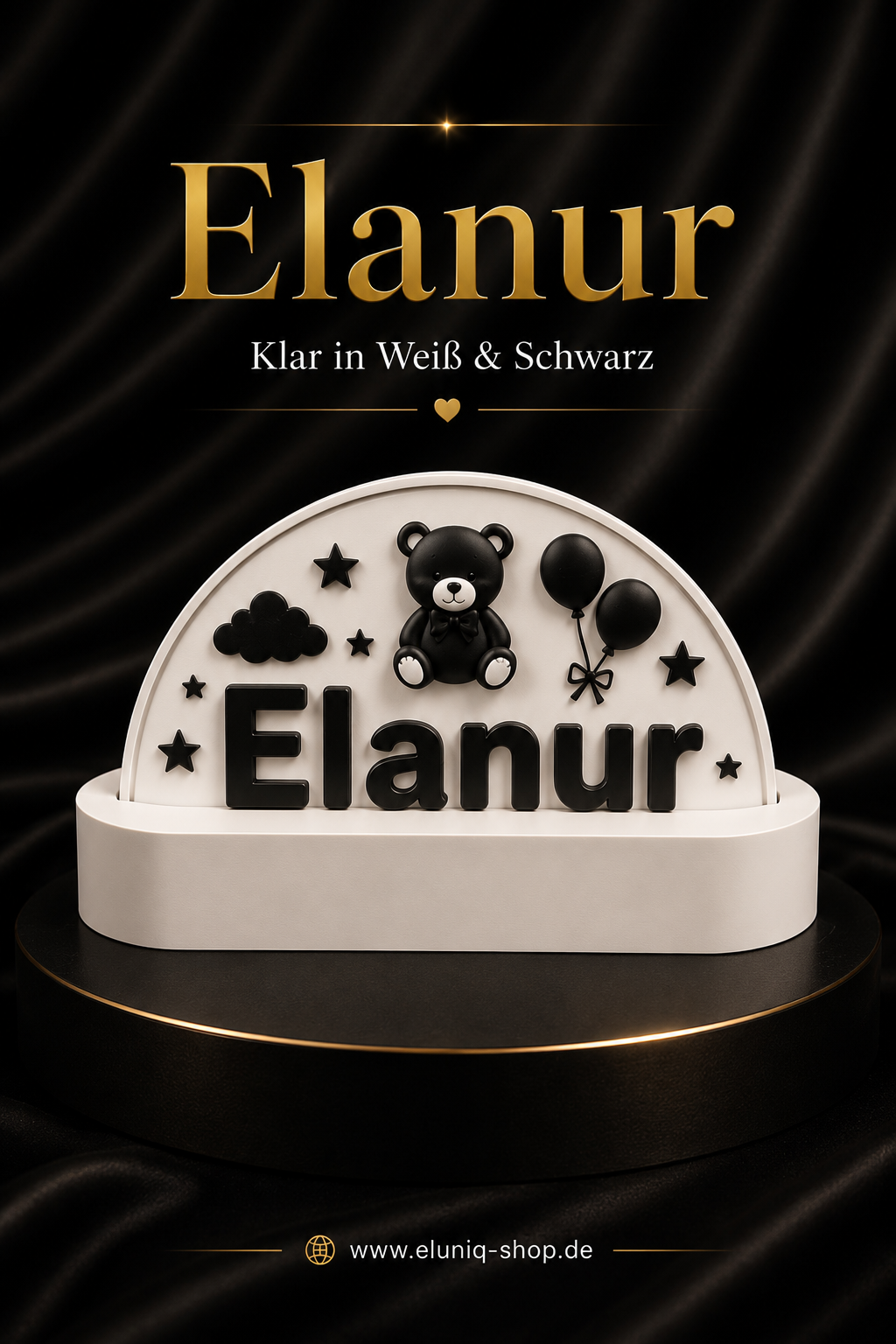 Personalisiertes LED-Nachtlicht mit Namen